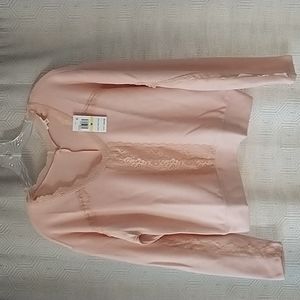 Self Esteem Junior's Pink Top Size M NWT